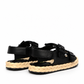 Black Double-Buckle Sandals