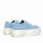 Blue Platform Sneakers