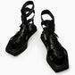 Black Gladiator Sandals