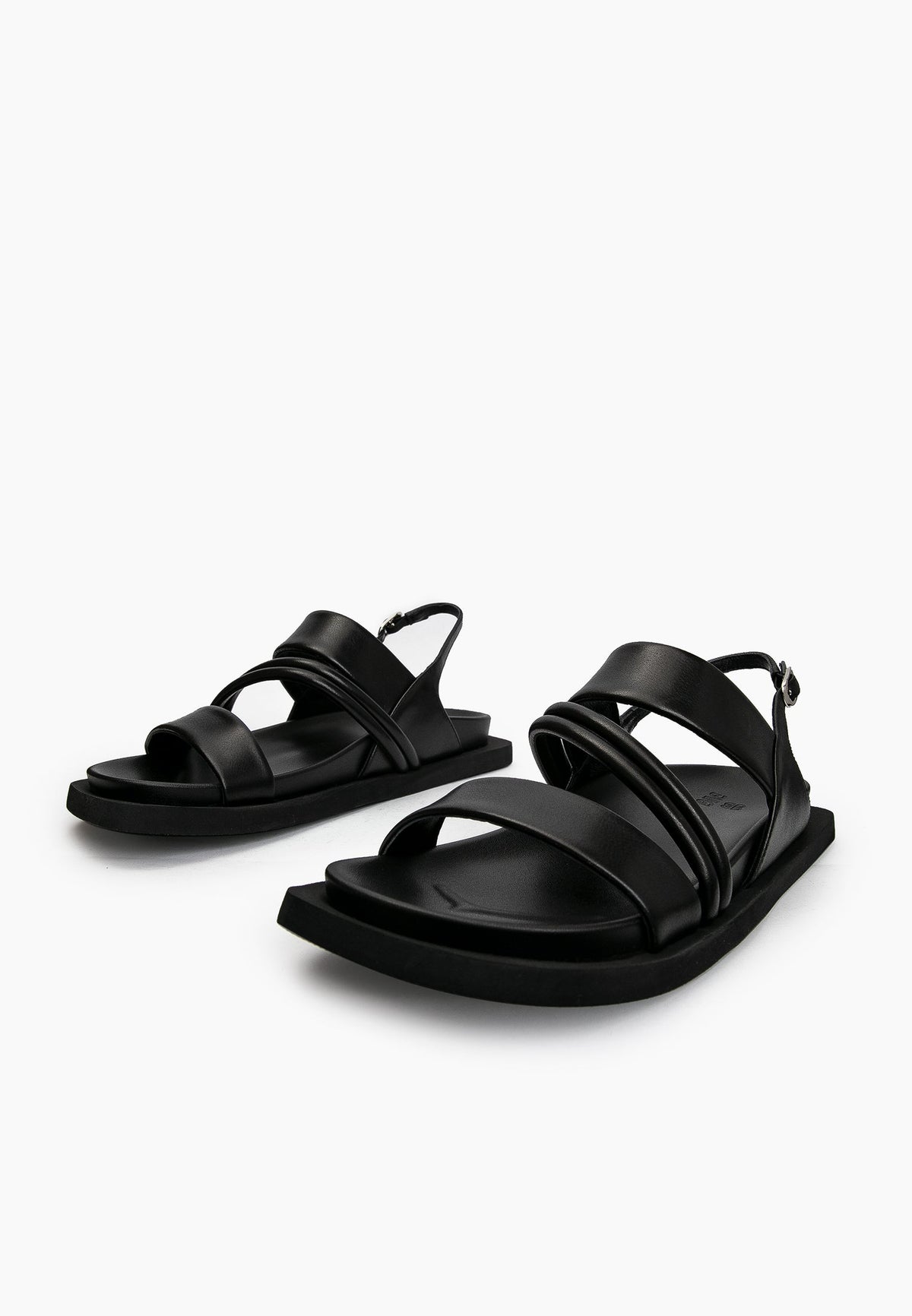Black Minimal Sandals