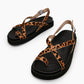 Leopard Strap Sandals