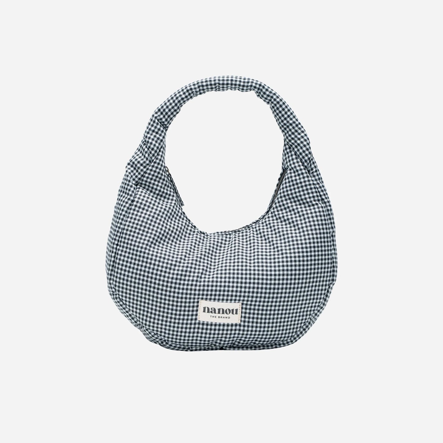 The Circle bag Medium Vichy - Black