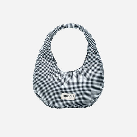 The Circle bag Medium Vichy - Black