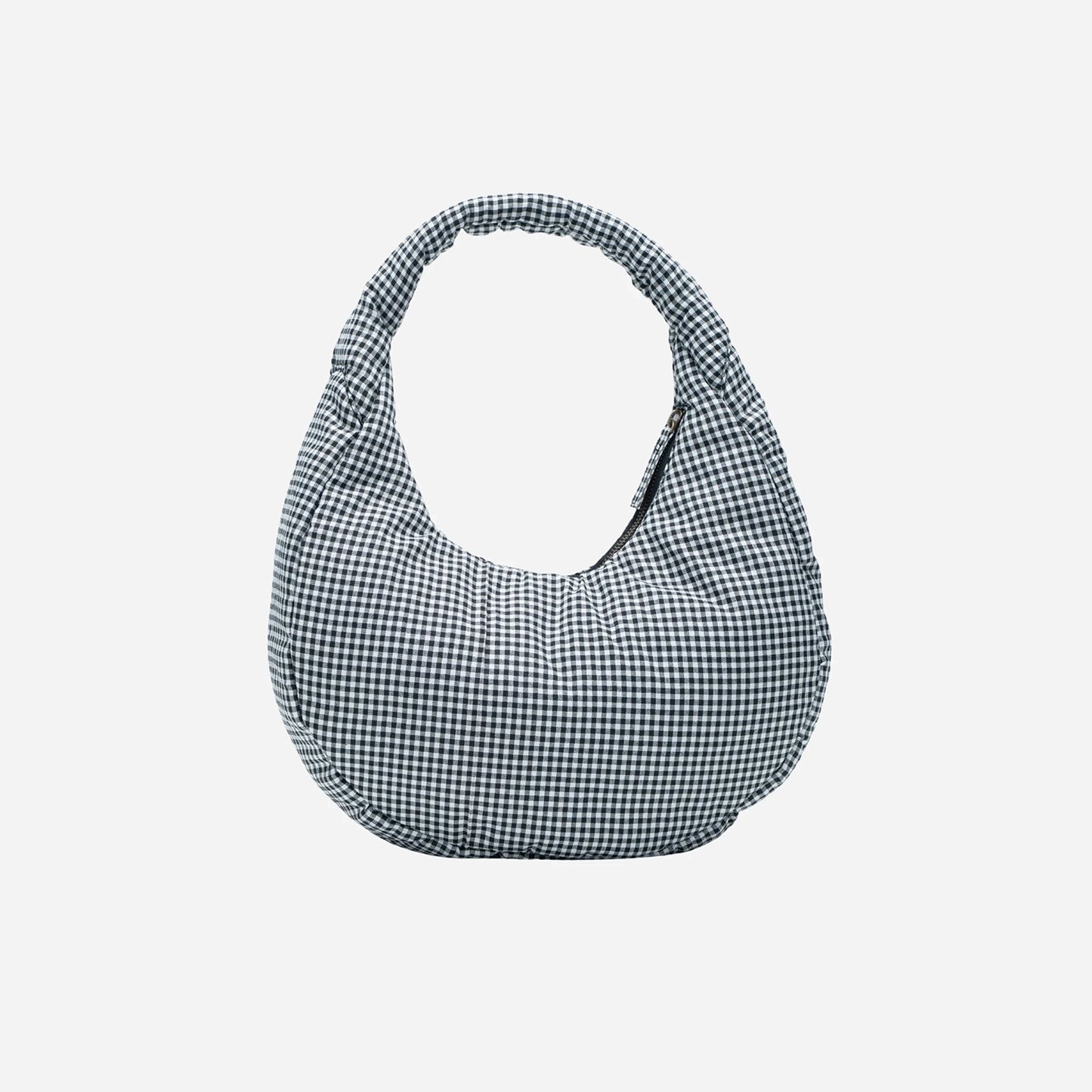 The Circle bag Medium Vichy - Black