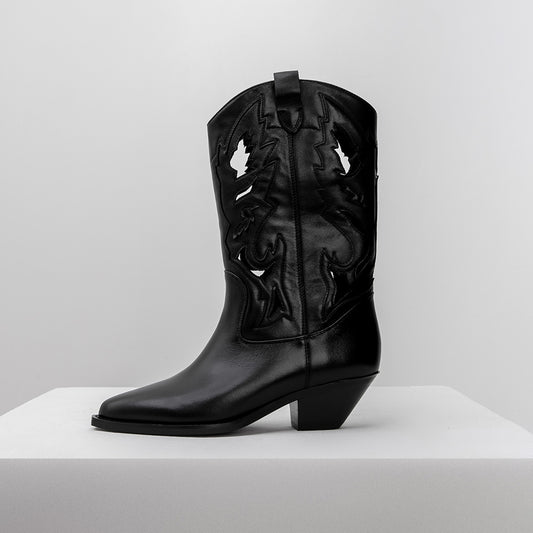 Black Leather Boots