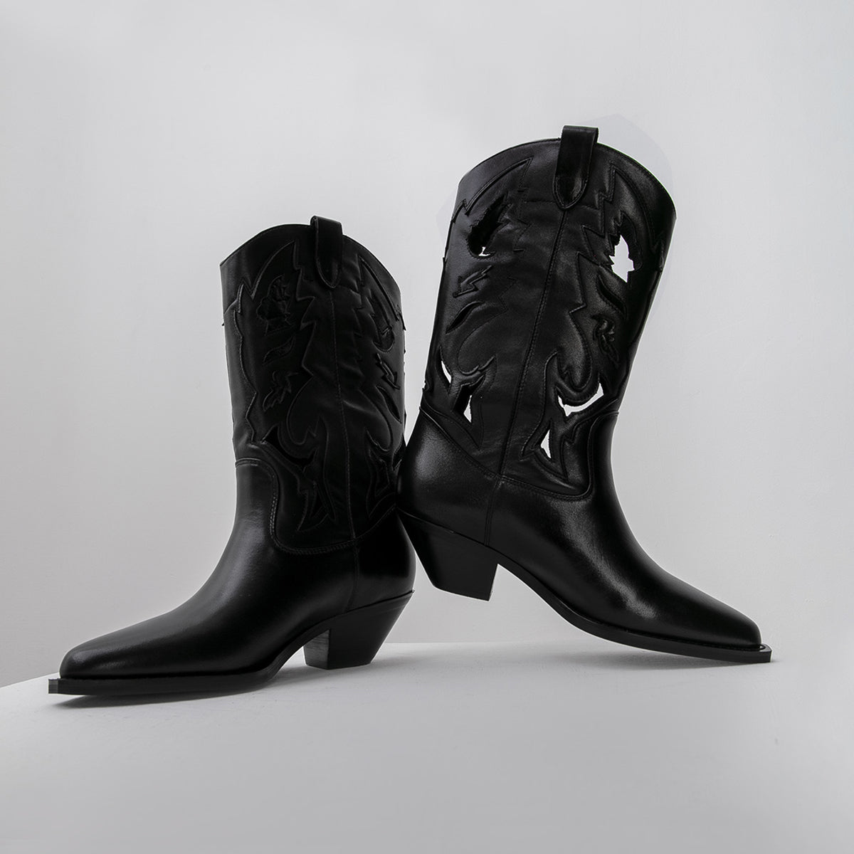 Black Leather Boots