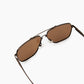 Brown Aviator Sunglasses
