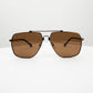 Brown Aviator Sunglasses