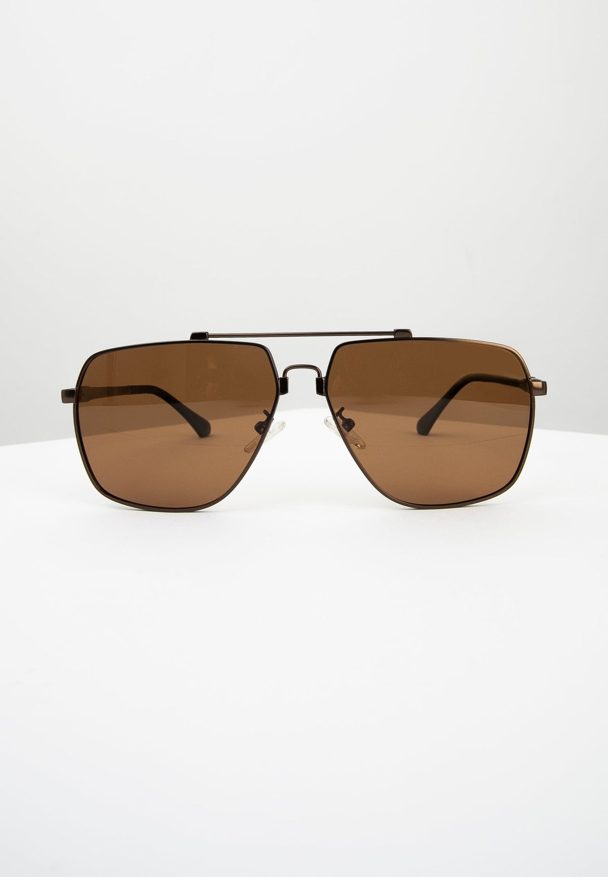 Brown Aviator Sunglasses
