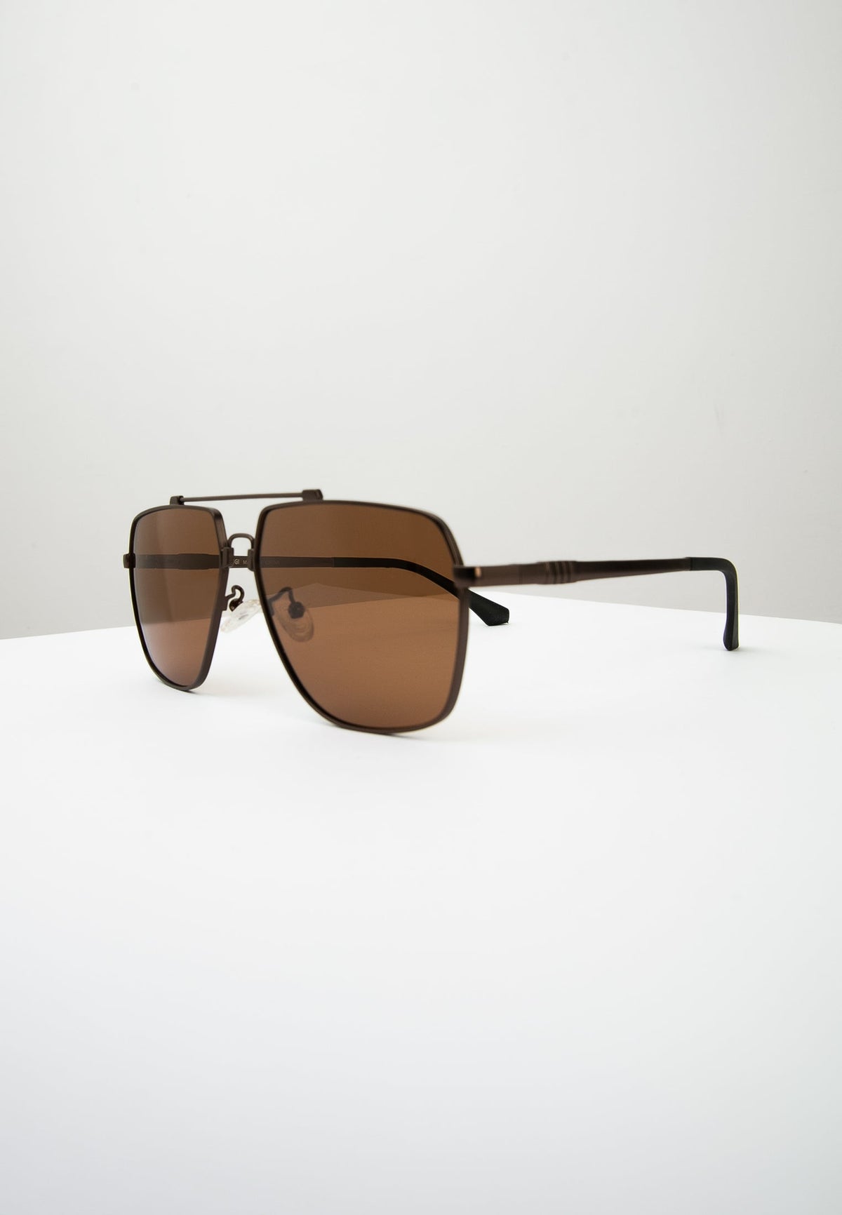 Brown Aviator Sunglasses