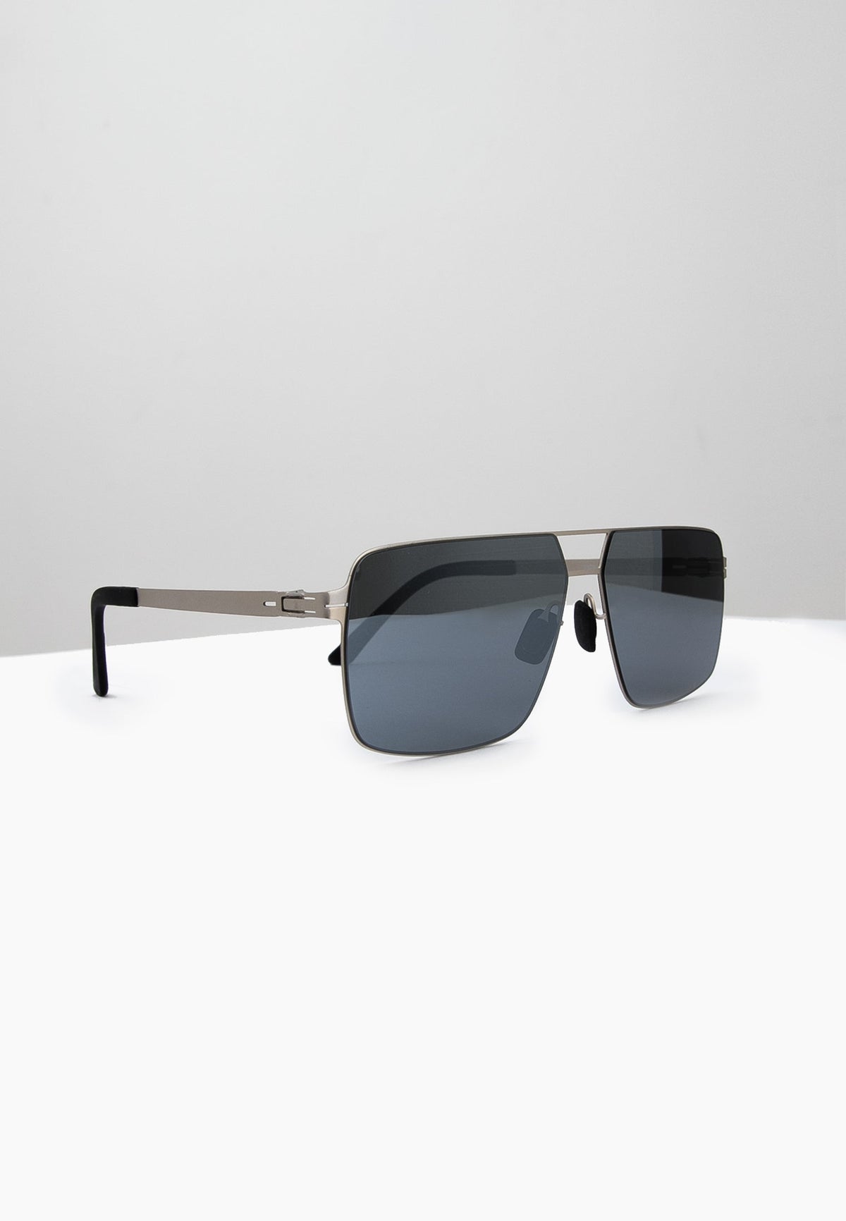 Silver Geometric Sunglasses