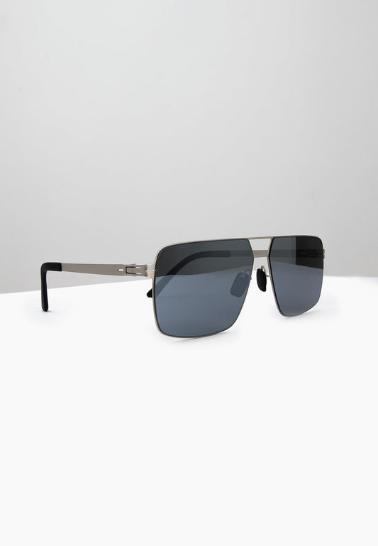 Silver Geometric Sunglasses