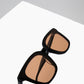 Black Caramel-Lens Sunglasses
