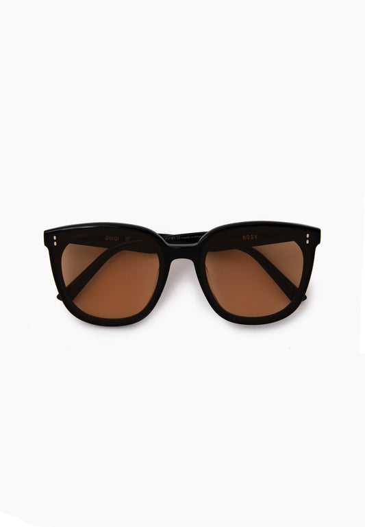 Rounded Square Black Sunglasses