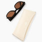 Rounded Square Black Sunglasses