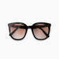 Oversized Rounded Black Sunglasses