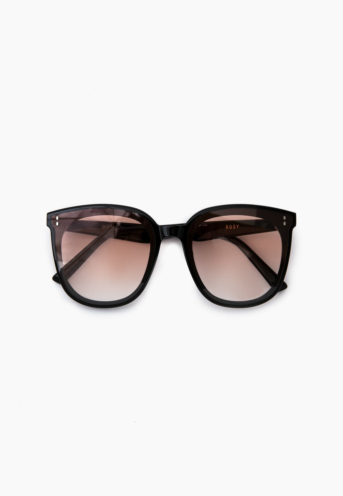 Oversized Rounded Black Sunglasses