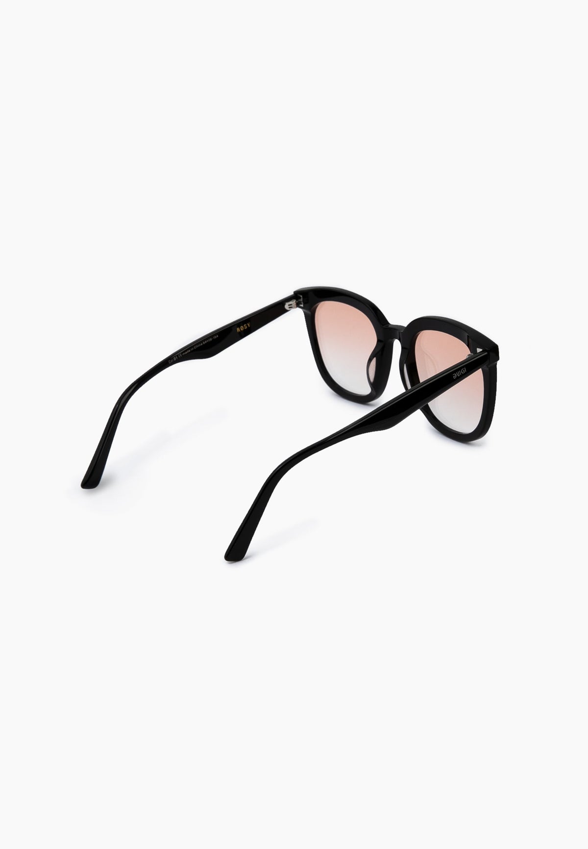 Oversized Rounded Black Sunglasses