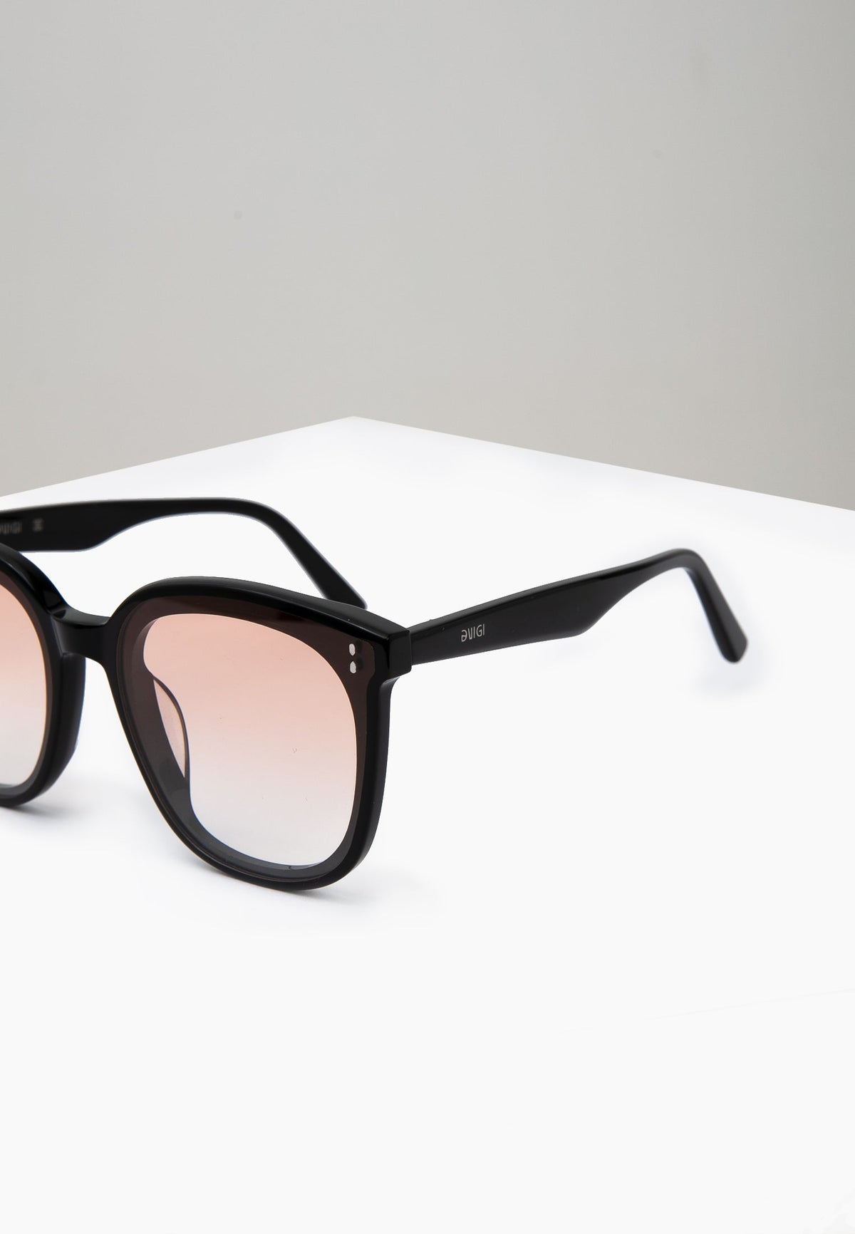 Oversized Rounded Black Sunglasses