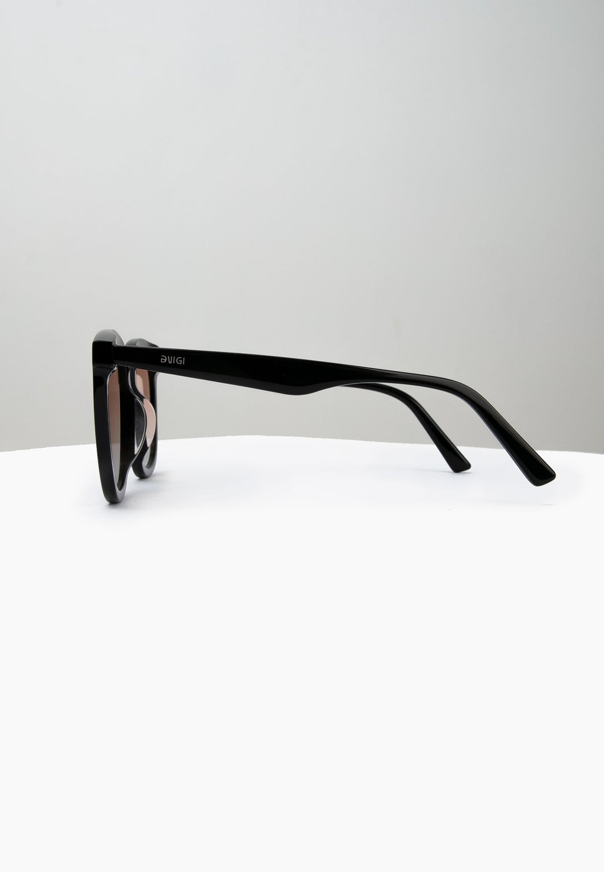 Oversized Rounded Black Sunglasses
