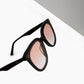 Oversized Rounded Black Sunglasses