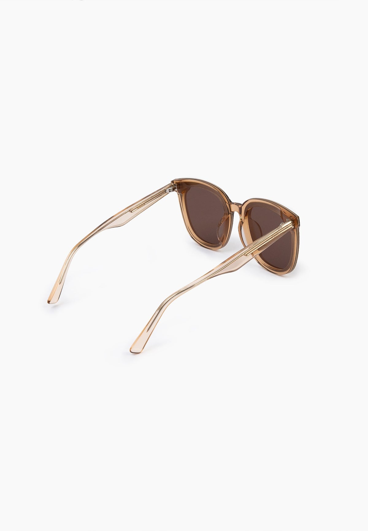 Champagne Rounded Square Sunglasses