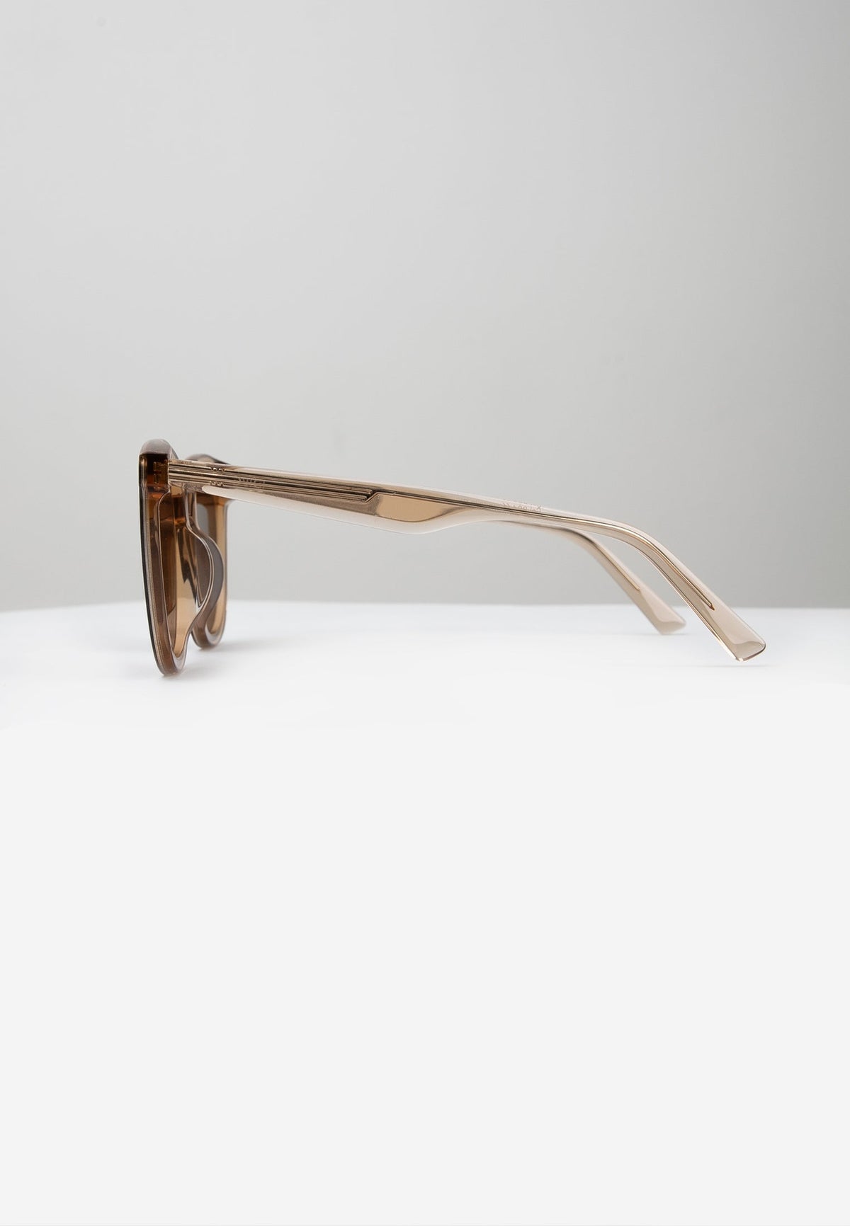 Champagne Rounded Square Sunglasses