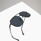Black Geometric Aviator Sunglasses