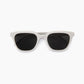 White Acetate Square Sunglasses