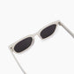 White Acetate Square Sunglasses
