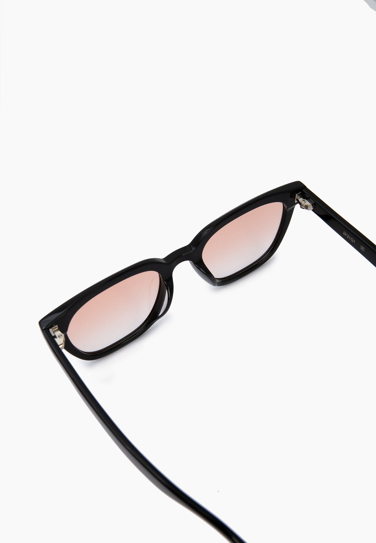 Black Acetate Square Sunglasses