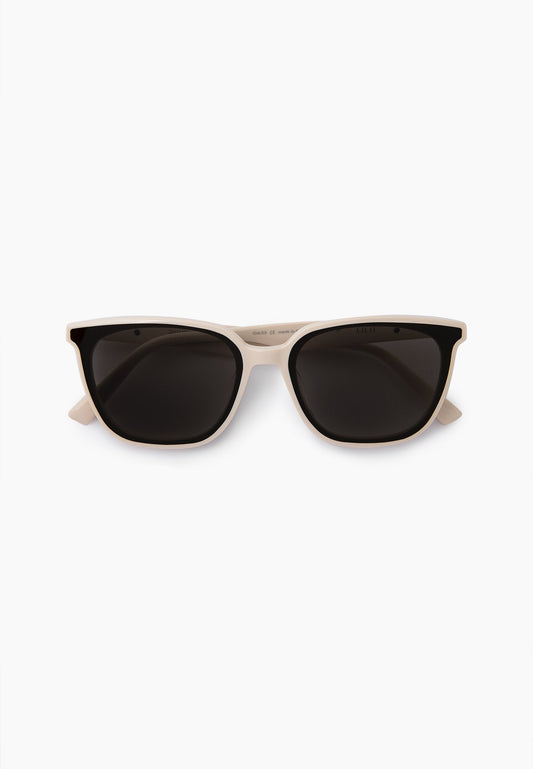 Cream Acetate Square Sunglasses