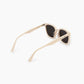 Cream Acetate Square Sunglasses