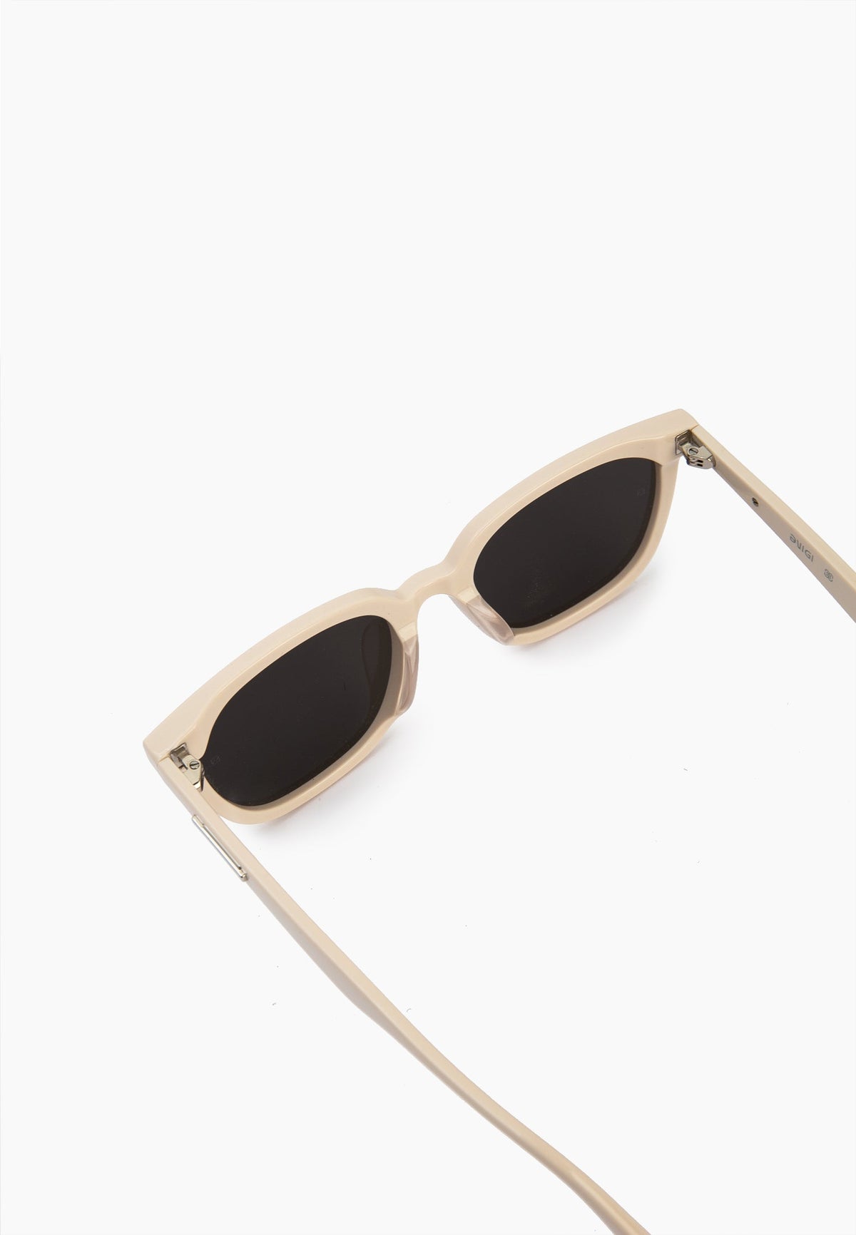 Cream Acetate Square Sunglasses