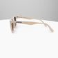Cream Acetate Square Sunglasses