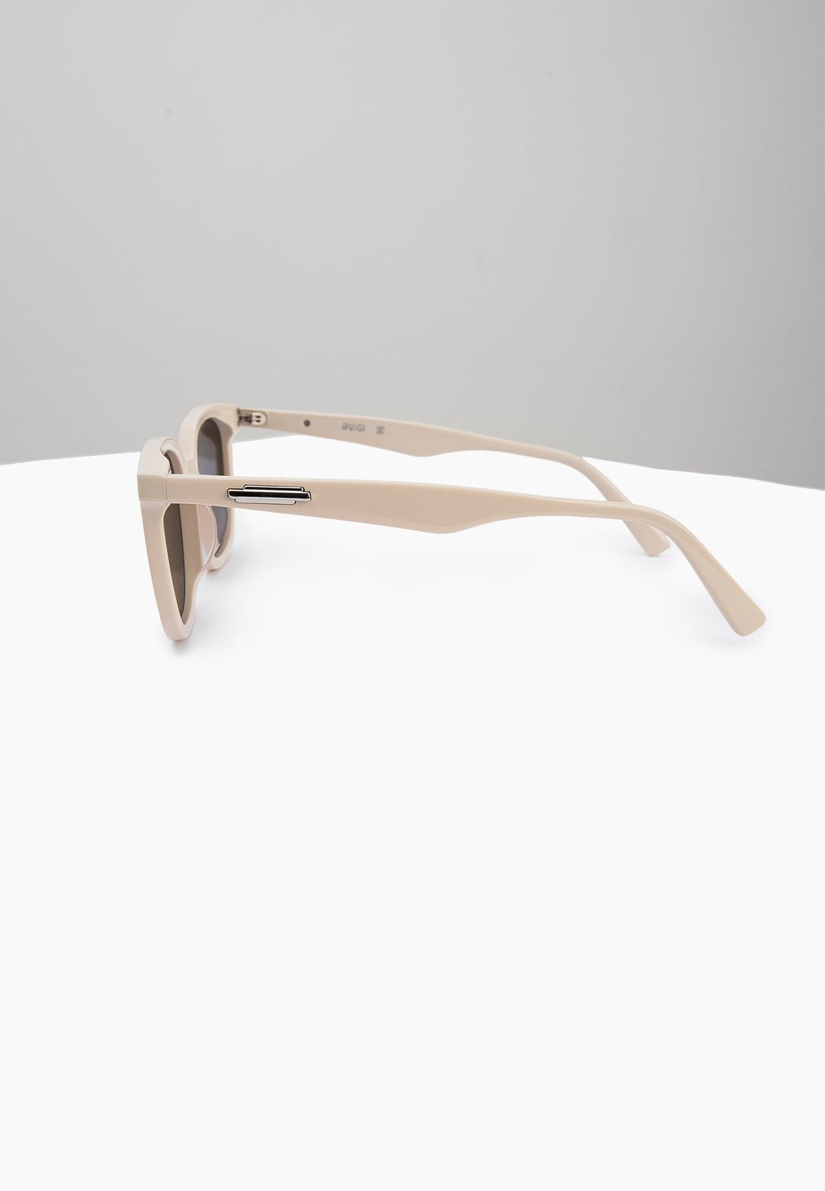 Cream Acetate Square Sunglasses