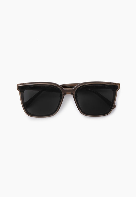 Smoky Taupe Square Sunglasses