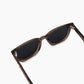 Smoky Taupe Square Sunglasses