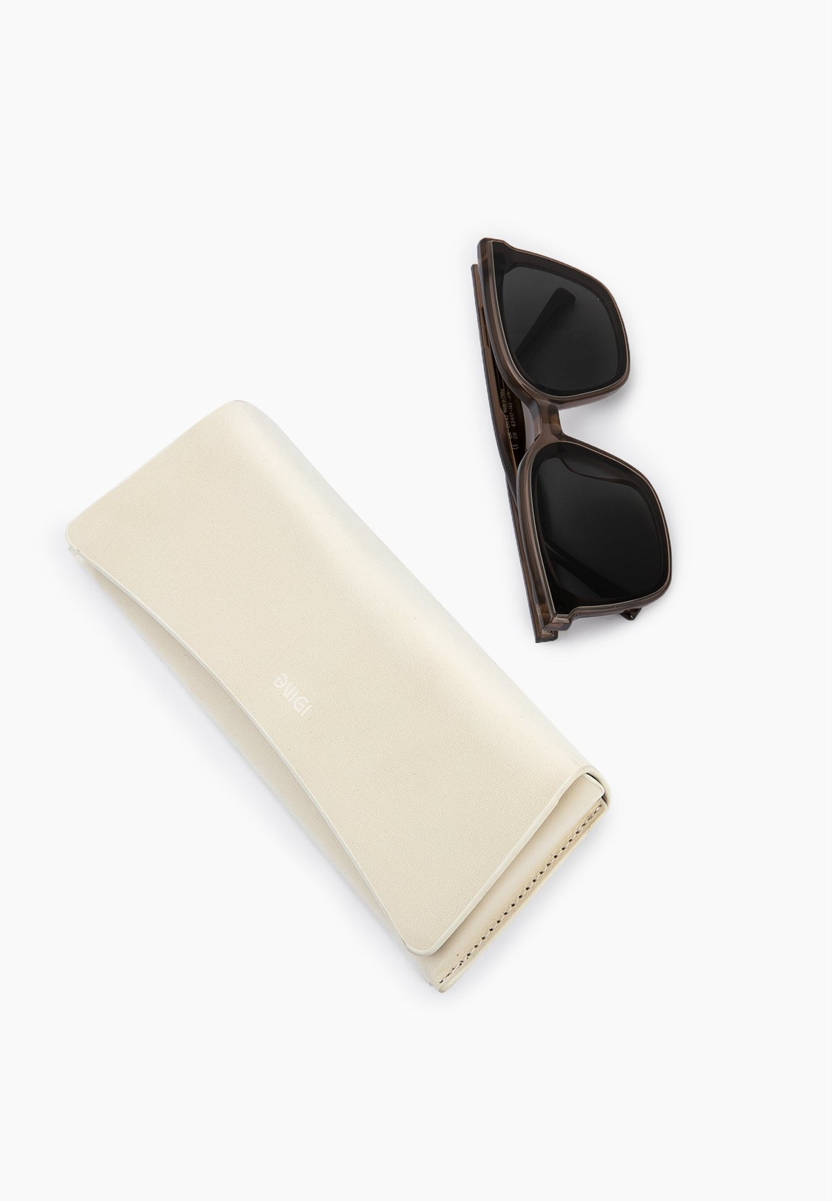 Smoky Taupe Square Sunglasses