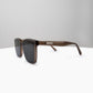 Smoky Taupe Square Sunglasses