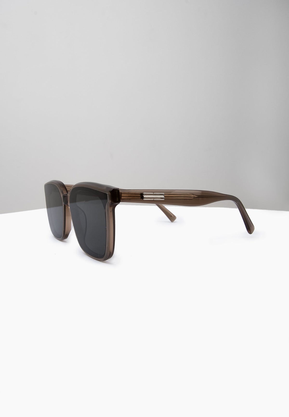Smoky Taupe Square Sunglasses