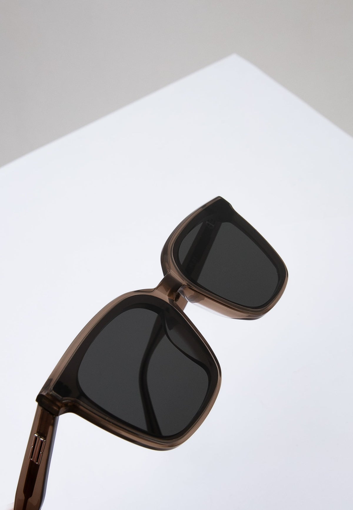 Smoky Taupe Square Sunglasses