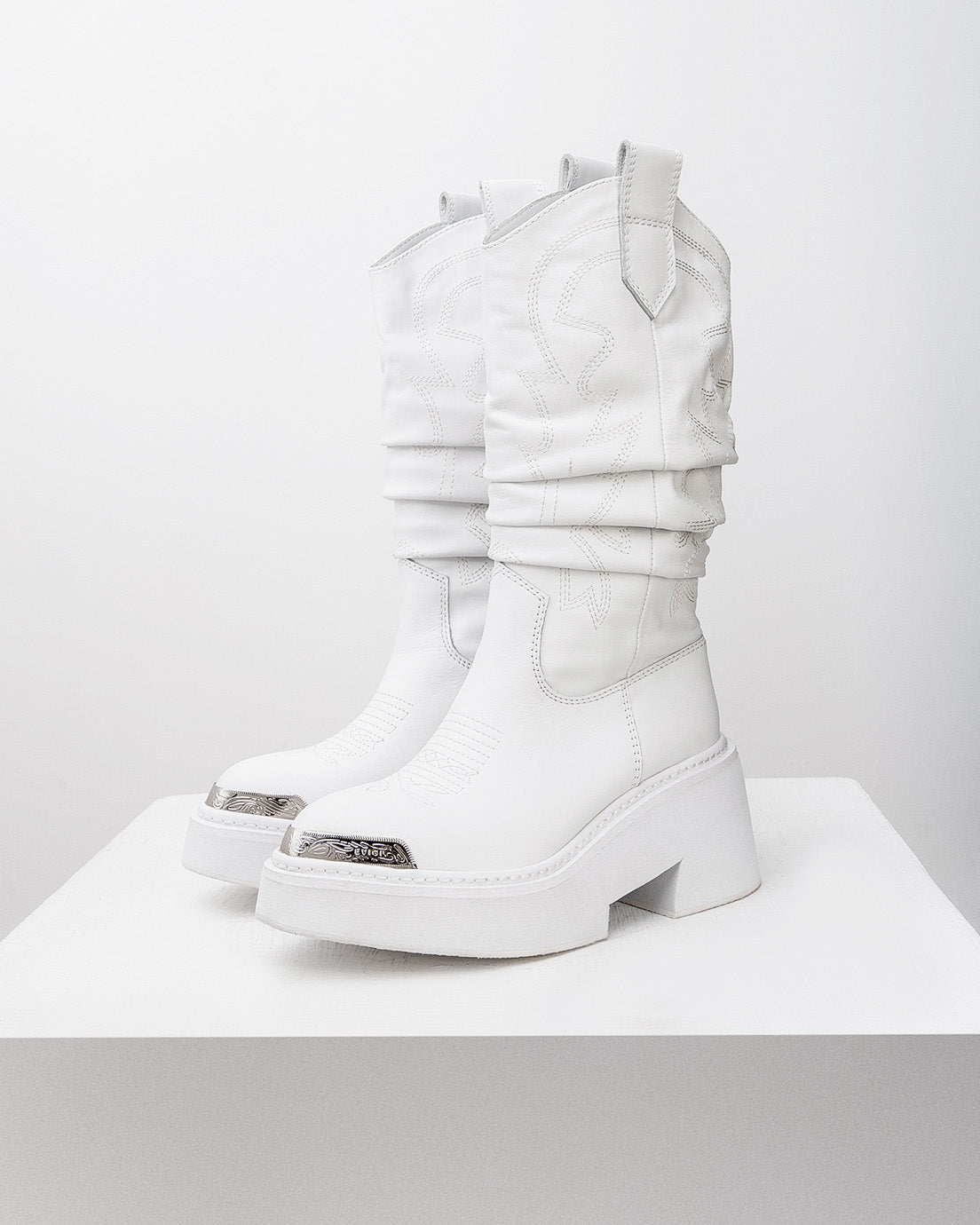 White Platform Boots