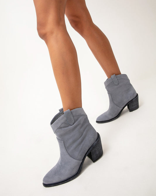 Grey Suede Boots