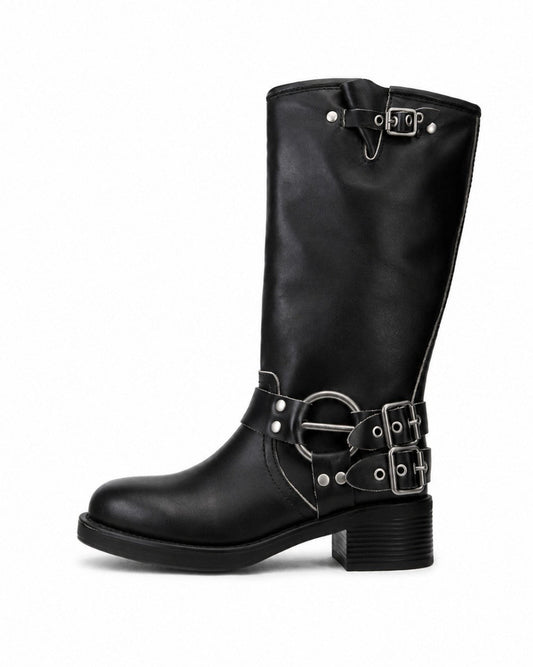 Black Leather Boots