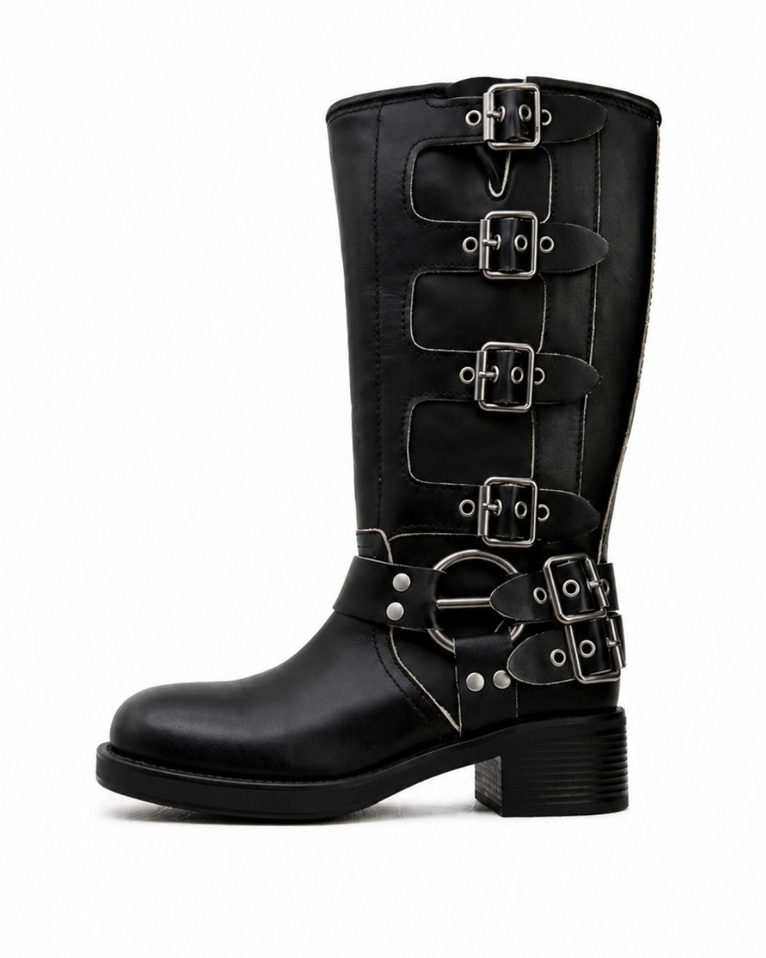 Black Strap Boots