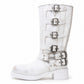 White Strap Boots