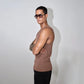 Baby Distressed Singlet In Chocolate