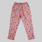 LINEN PANTS BBH SIGNATURE PRINT PINK