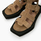 Beige Gladiator Sandals